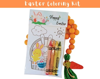 Kit de colorear de Pascua personalizable / Recuerdos para fiestas infantiles, búsqueda de huevos de Pascua, Domingo de Pascua
