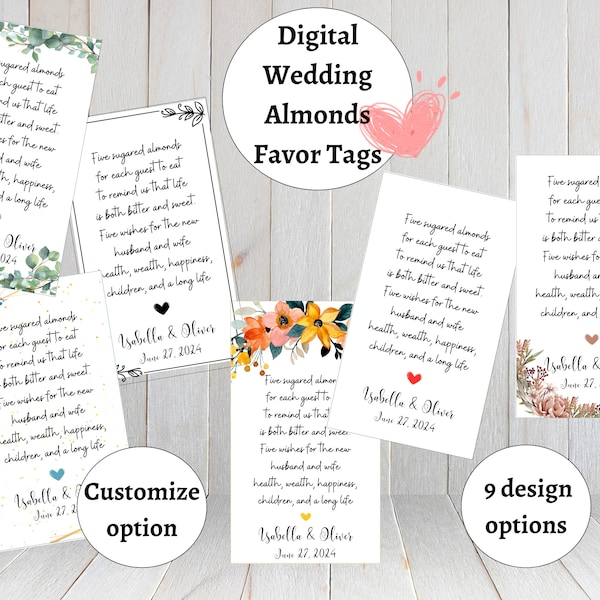 Wedding Almonds - Etsy