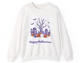 Happy Halloween Haunted Graveyard Sweatshirt