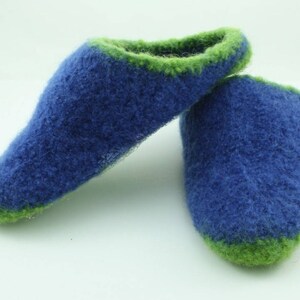 Made to order, women's felted wool slippers, slip-on style, choose colors and soles, handmade, treat yourself to comfort image 8