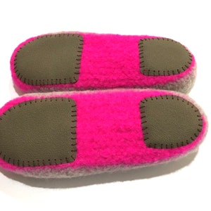 Made to order, women's felted wool slippers, slip-on style, choose colors and soles, handmade, treat yourself to comfort Slipper + Toughtek