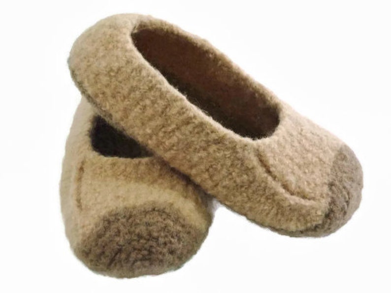 Made to order, men's felted wool slippers, loafer, size 5-12, choose colors and slip-resistant soles, treat yourself to comfort image 7