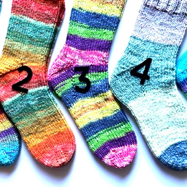 Womens handknit cotton socks