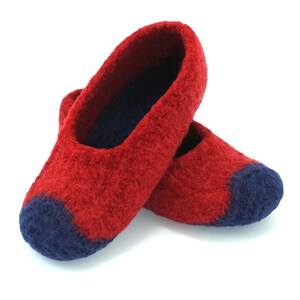 Made to order, men's felted wool slippers, loafer, size 5-12, choose colors and slip-resistant soles, treat yourself to comfort image 6