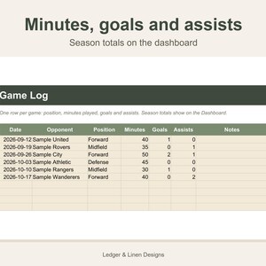 Youth Soccer Season Planner Spreadsheet | Soccer Mom Schedule | Carpool and Team Fees Tracker | Kids Sports Planner image 5
