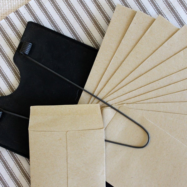 Small Kraft Coin Envelopes*Paper Coin Envelopes*Set of 10 Envelopes*Mini Envelope for Junk Journals, Paper Crafting