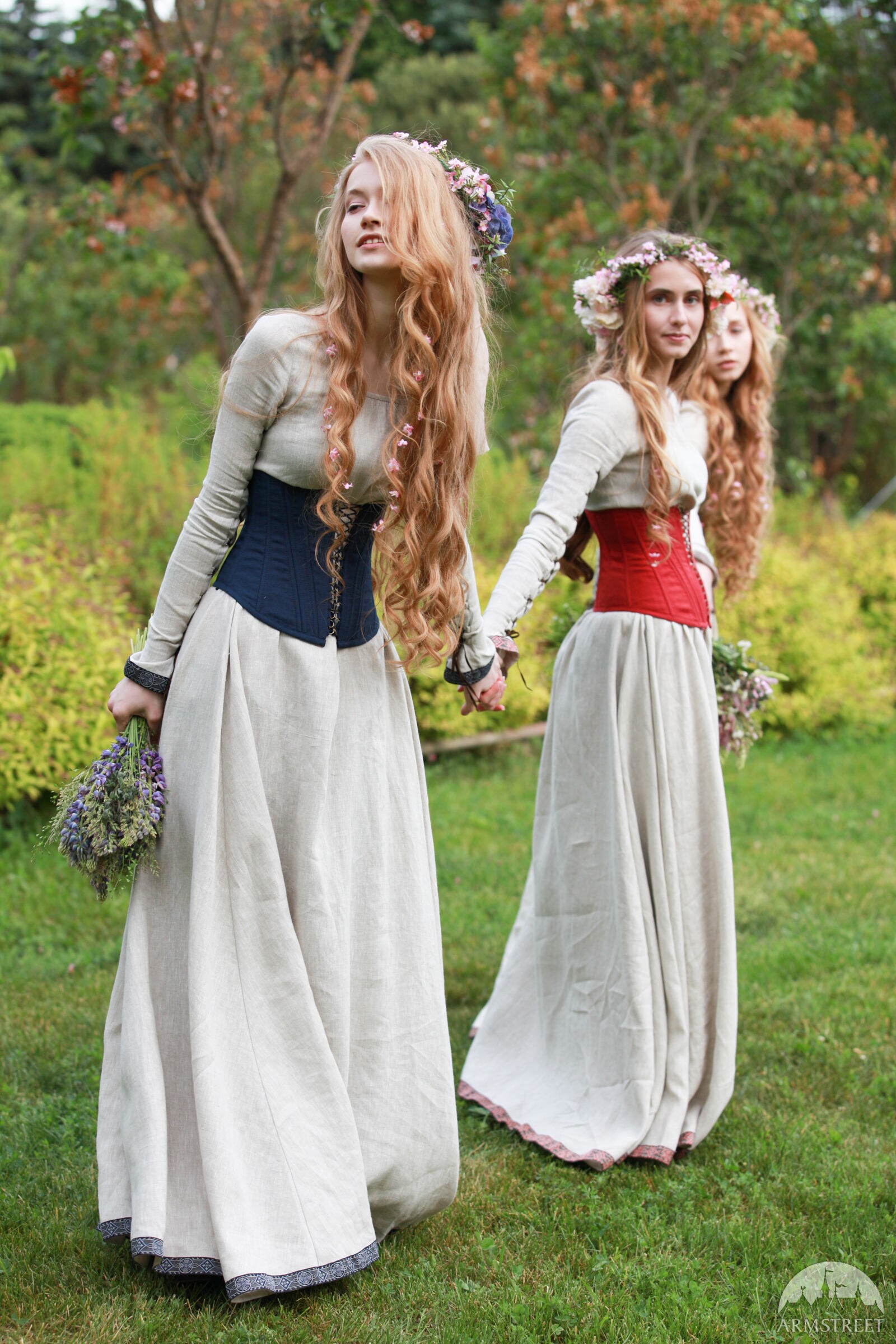 15% de descuento Cinturón de Corsé de Lino Jardín | Etsy