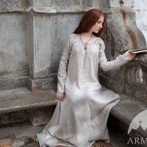 Armstreet Medieval Chemise "Sansa"; Underdress; LARP; SCA; Cosplay; Ren Fair; Medieval Underwear; Historical gown