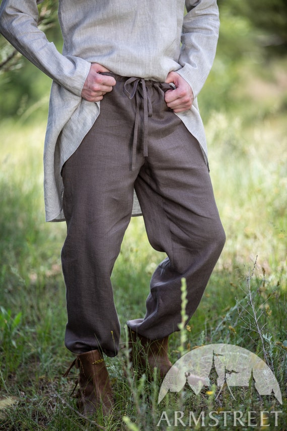 Men's Classic Pants Linen Pants Medieval Pants Handmade - Etsy