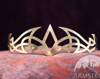 Medieval Handmade Brass Circlet “Aisling” by Armstreet; Renaissance Crown; LARP; SCA; Ren Fest Cosplay; Noble Tiara; Fantasy Diadem