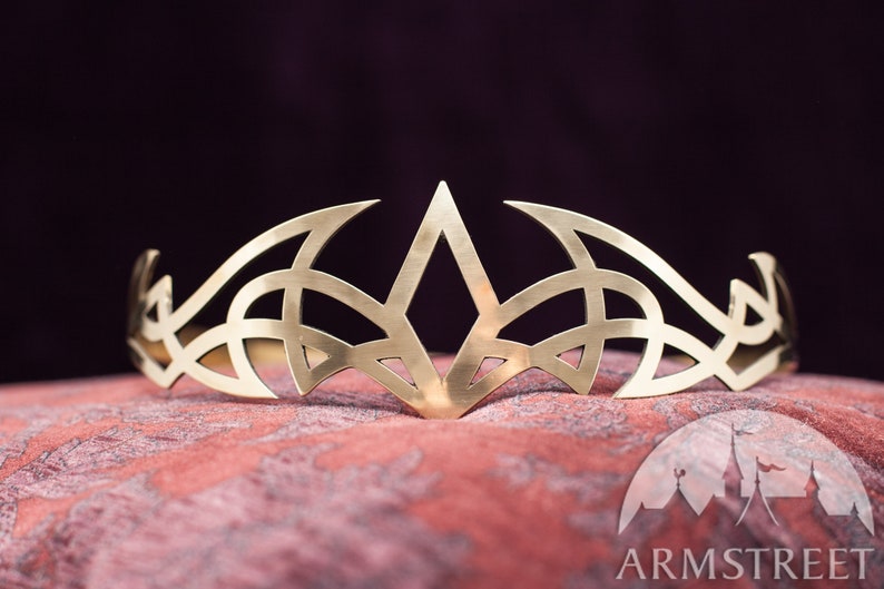 Medieval Handmade Brass Circlet Aisling by Armstreet Renaissance Crown LARP SCA Ren Fest Cosplay Noble Tiara Fantasy Diadem image 1