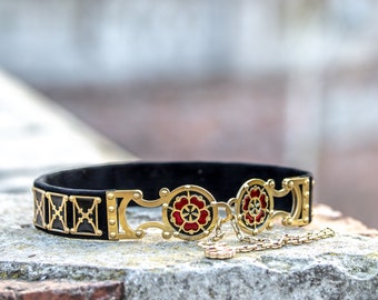 Armstreet Embossed Leather & brass belt “German Rose”;  LARP; SCA; Ren Fest Cosplay; Medieval garb; Renaissance noble belt