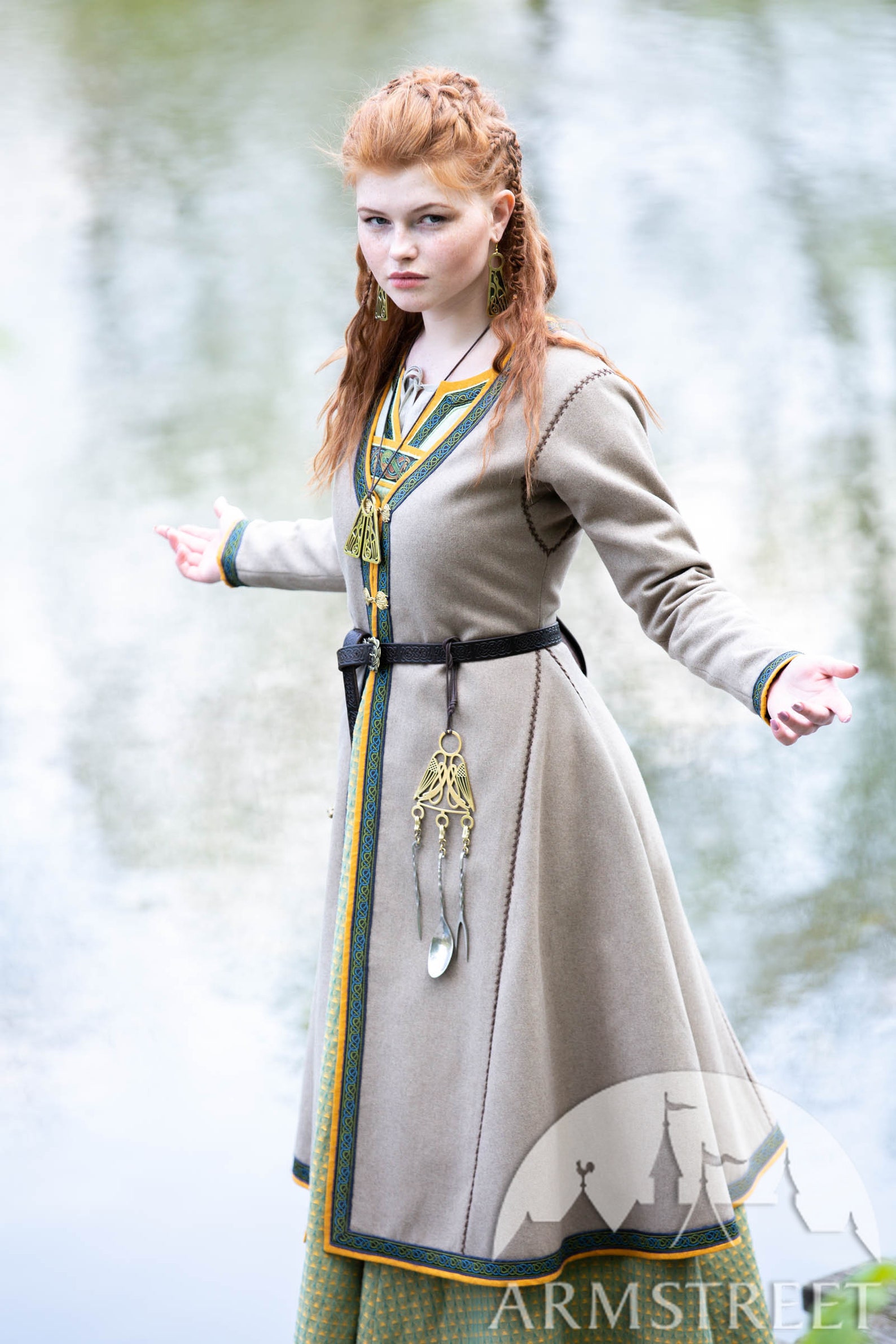 20 DISCOUNT Limited Edition Woolen Viking Kaftan With Trim Etsy