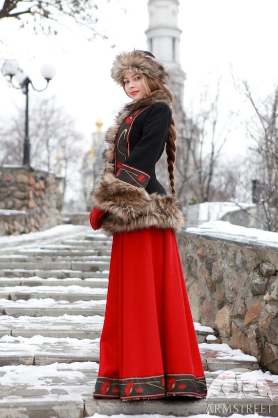 Long Woolen Skirt “Royal Ball” for sale. Available in: bottle