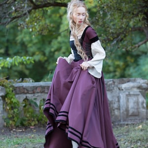 Fitted Dress With Velvet renaissance Memories XVI Century Inspired ...