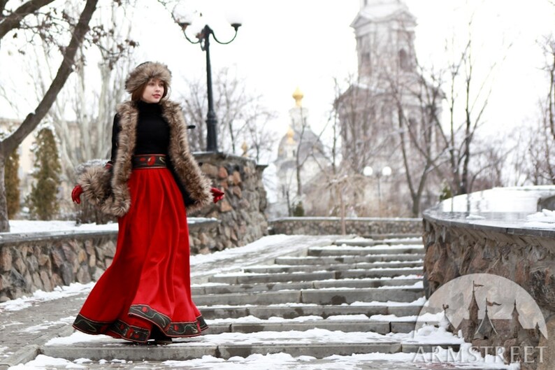15% OFF Short Fur Coat Russian Seasons with Hat image 5