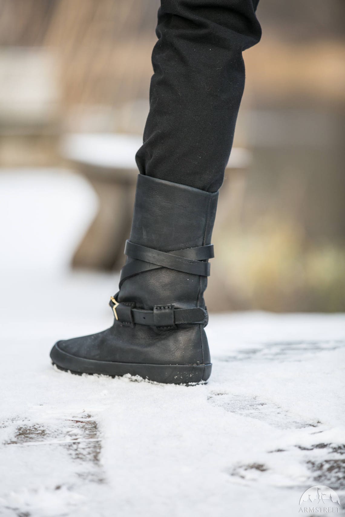 Viking Boots Men's Leather Boots Medieval boots Etsy