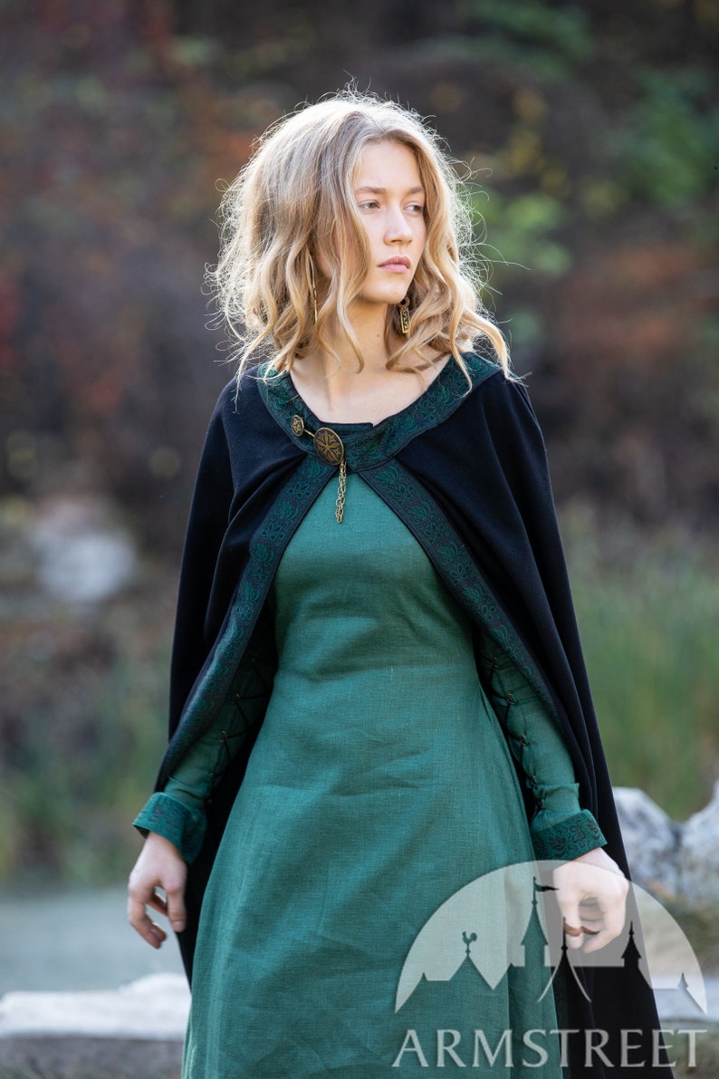 10/% OFF Byzantine style woolen cloak \u201cAutumn Princes\u201d; Wool Cloak; Women/'s Cloak; Men/'s Cloak