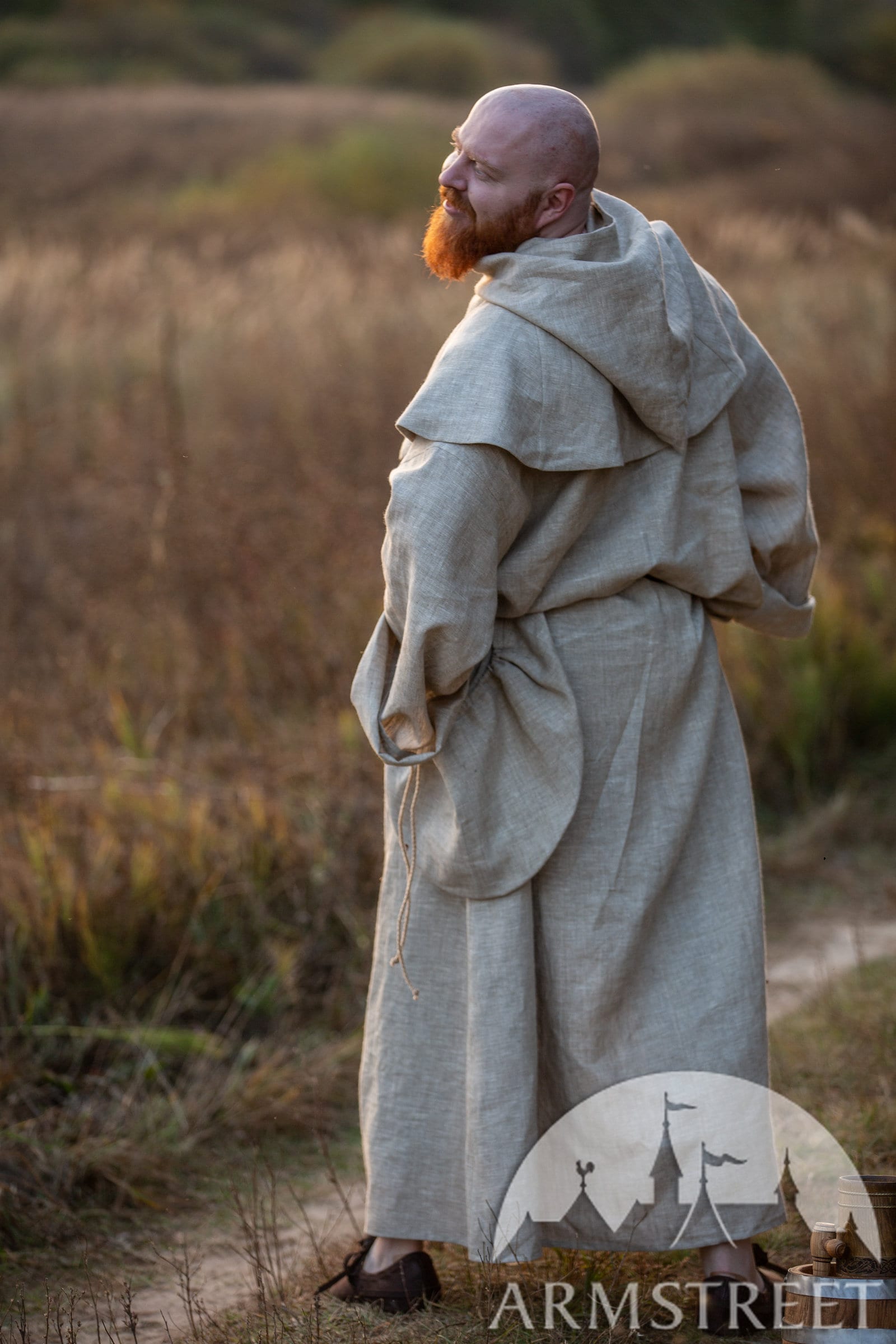 Medieval Monk Robe Hood larp costume Medieval fantasy | Etsy