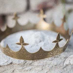 Armstreet Medieval Brass Crown Sansa Cosplay Fantasy LARP jewelry Historical crown Discounted Price IN STOCK Ready to ship image 4