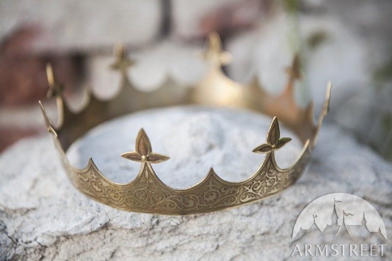 Armstreet Medieval Brass Crown Sansa Cosplay Fantasy LARP jewelry Historical crown Discounted Price IN STOCK Ready to ship image 4