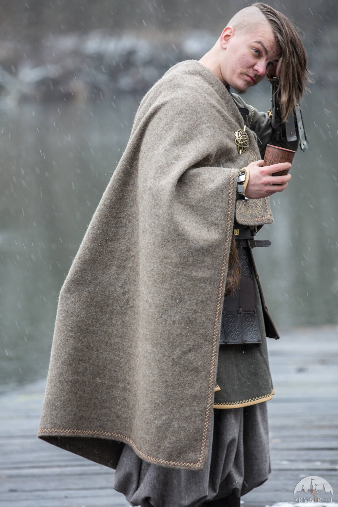 15 OFF Viking Woolen Cloak Medieval Cloak Cape Unisex Etsy