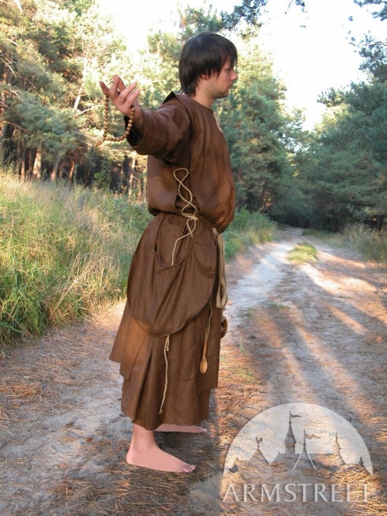 Medieval Monk Robe Hood larp costume Etsy
