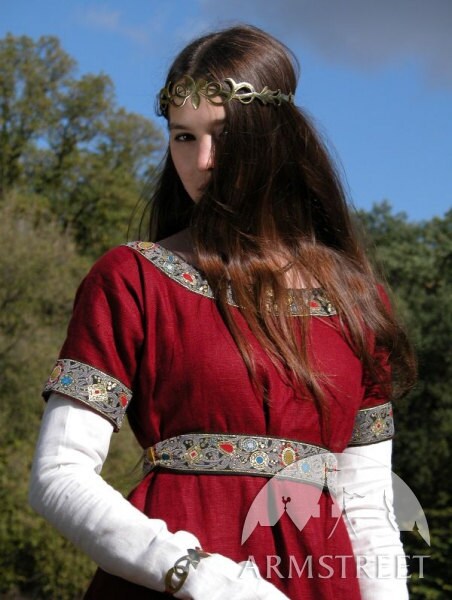 Medieval Franks Red Dress and Underdress chemise Garb With | Etsy