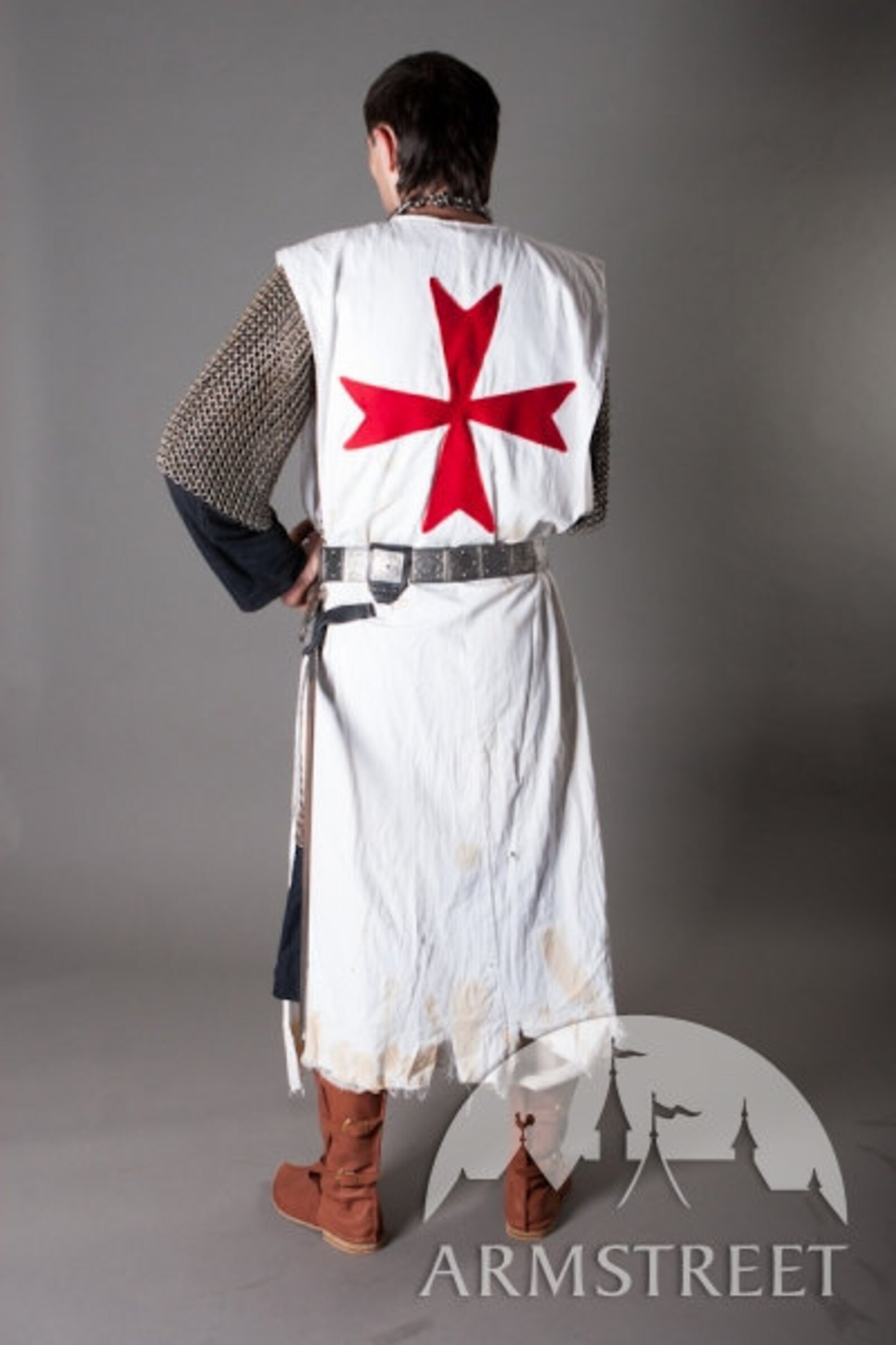 Knight Crusader Templar Medieval Tabard With Cross Sca Etsy