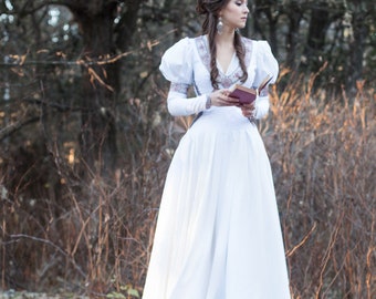 Armstreet Medieval Wedding Dress “Found Princess”; LARP; SCA; Cosplay; Ren Fair; Medieval Fantasy; Historical Reenactment Noble dress