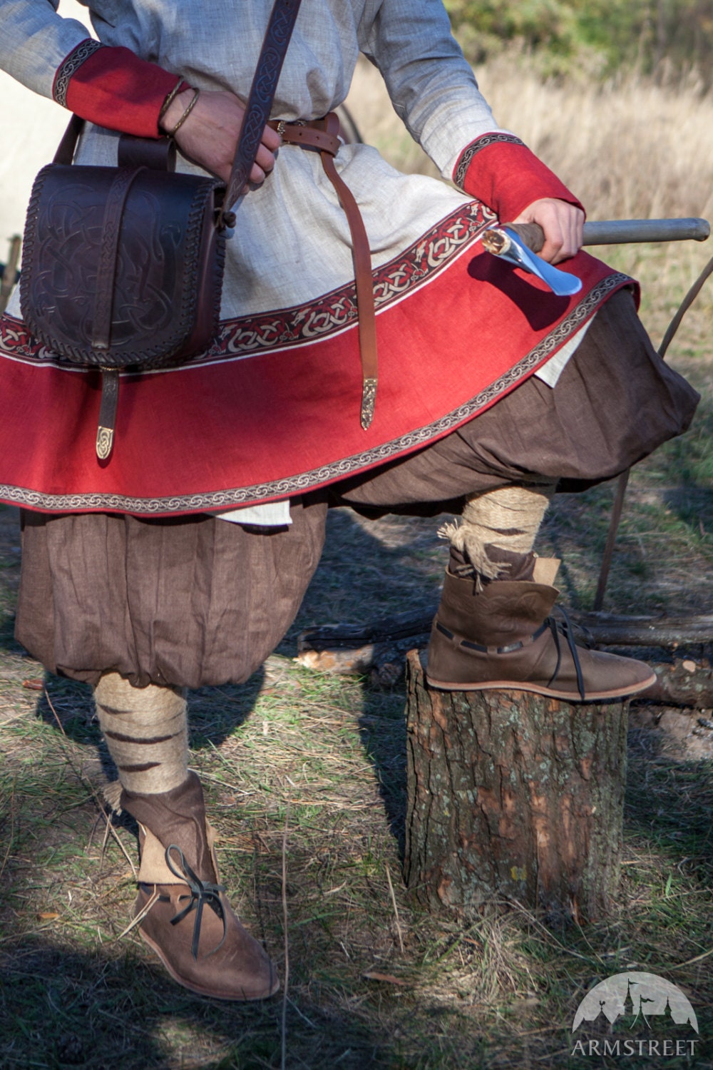 Viking Boots Men's Leather Shoes Medieval Shoes Etsy