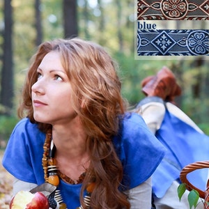 Soprabito grembiule medievale Armstreet Sunshine Janet Grembiule Sopravveste senza maniche LARP SCA Cosplay Costume di rievocazione storica medievale immagine 4