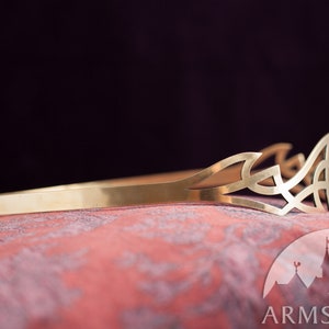 Medieval Handmade Brass Circlet Aisling by Armstreet Renaissance Crown LARP SCA Ren Fest Cosplay Noble Tiara Fantasy Diadem image 6