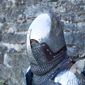 Helm knight of Fortune Medieval Bascinet Helmet - Etsy