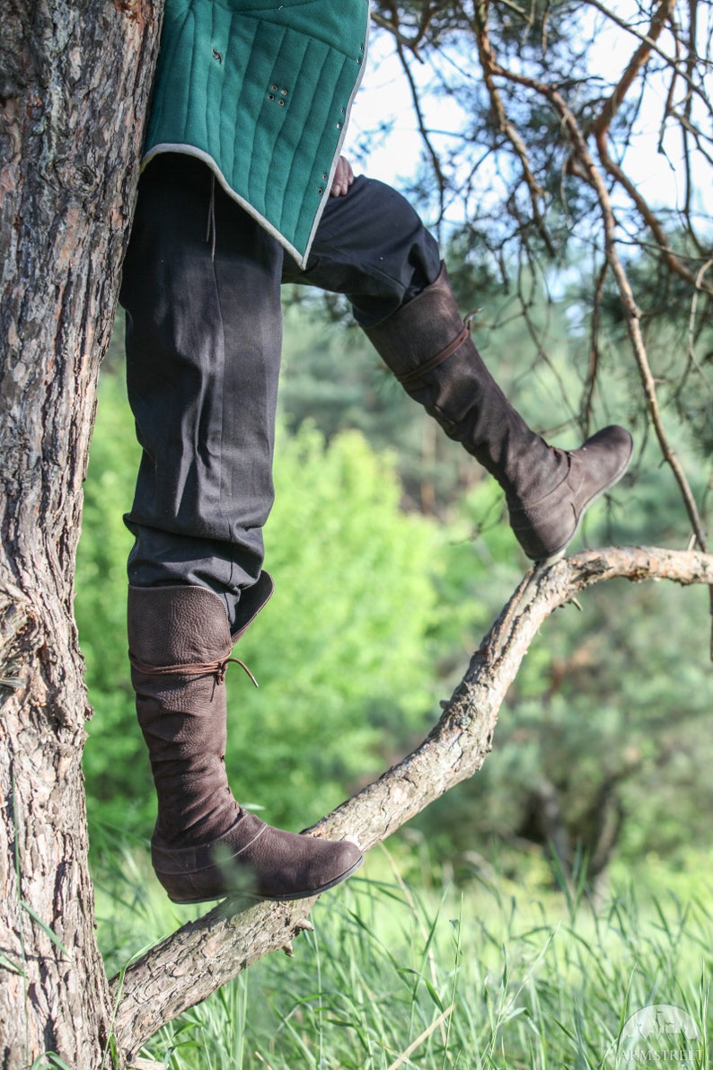 mens leather mid boots