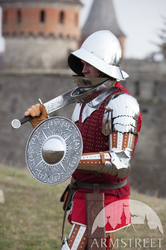 20 OFF Buckler Shield Medieval Fighting Buckler Steel Etsy