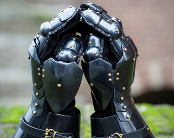 Armstreet 15th-century Knight Finger Gauntlets "The Kingmaker"; LARP; SCA; Historical; Medieval Fighting Gauntlets