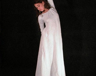 Mittelalter Flachs Leinen Unterkleid Chemise