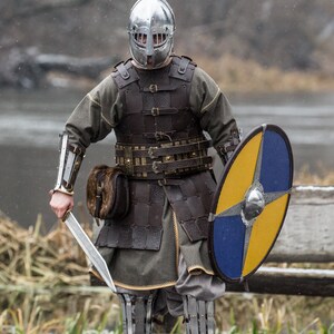Fantasy Viking Leather Armor olegg the Mercenary Embossed - Etsy