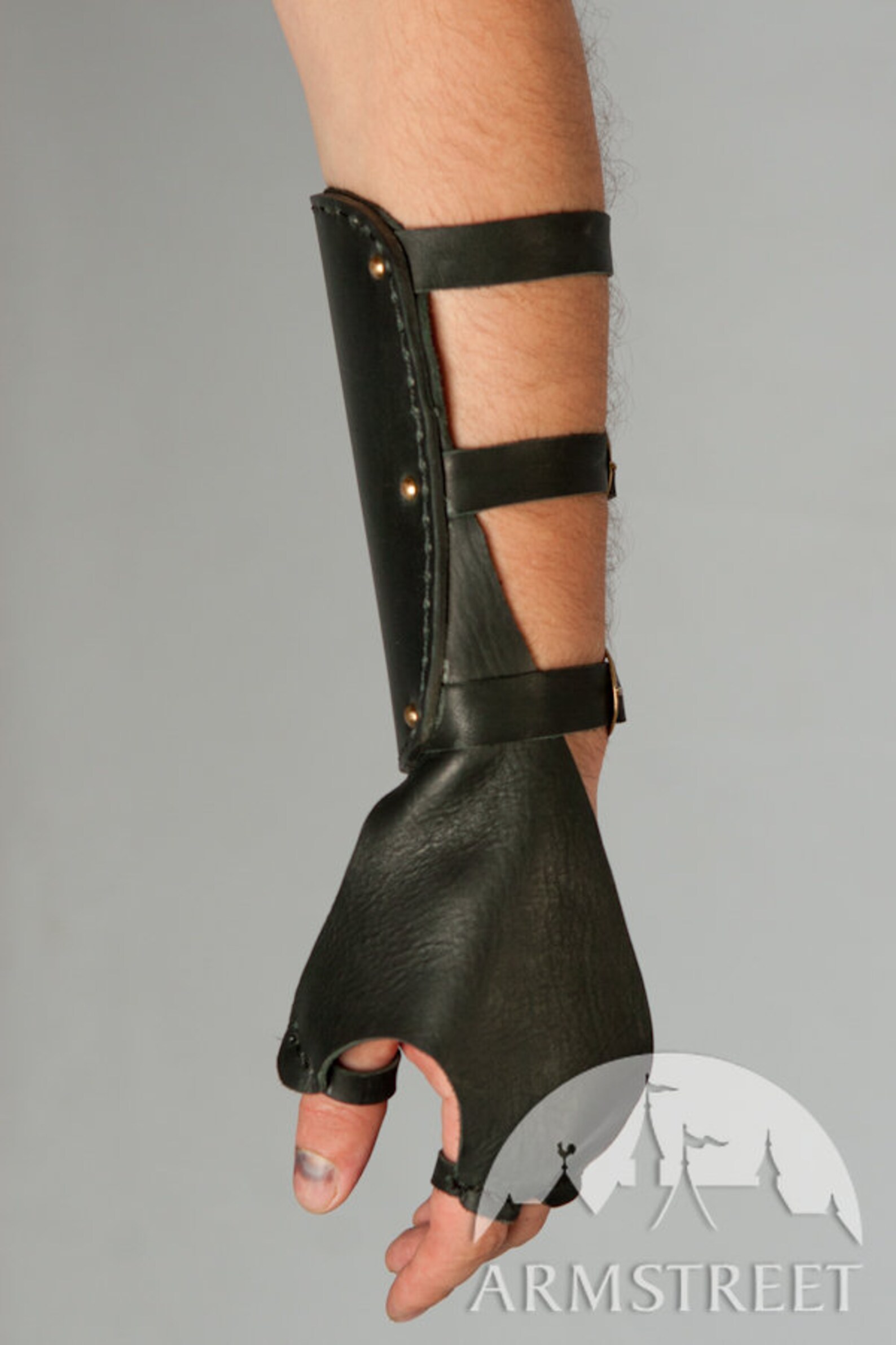 Medieval Archer Shooting Gloves with Wrist Bracer Functional Etsy