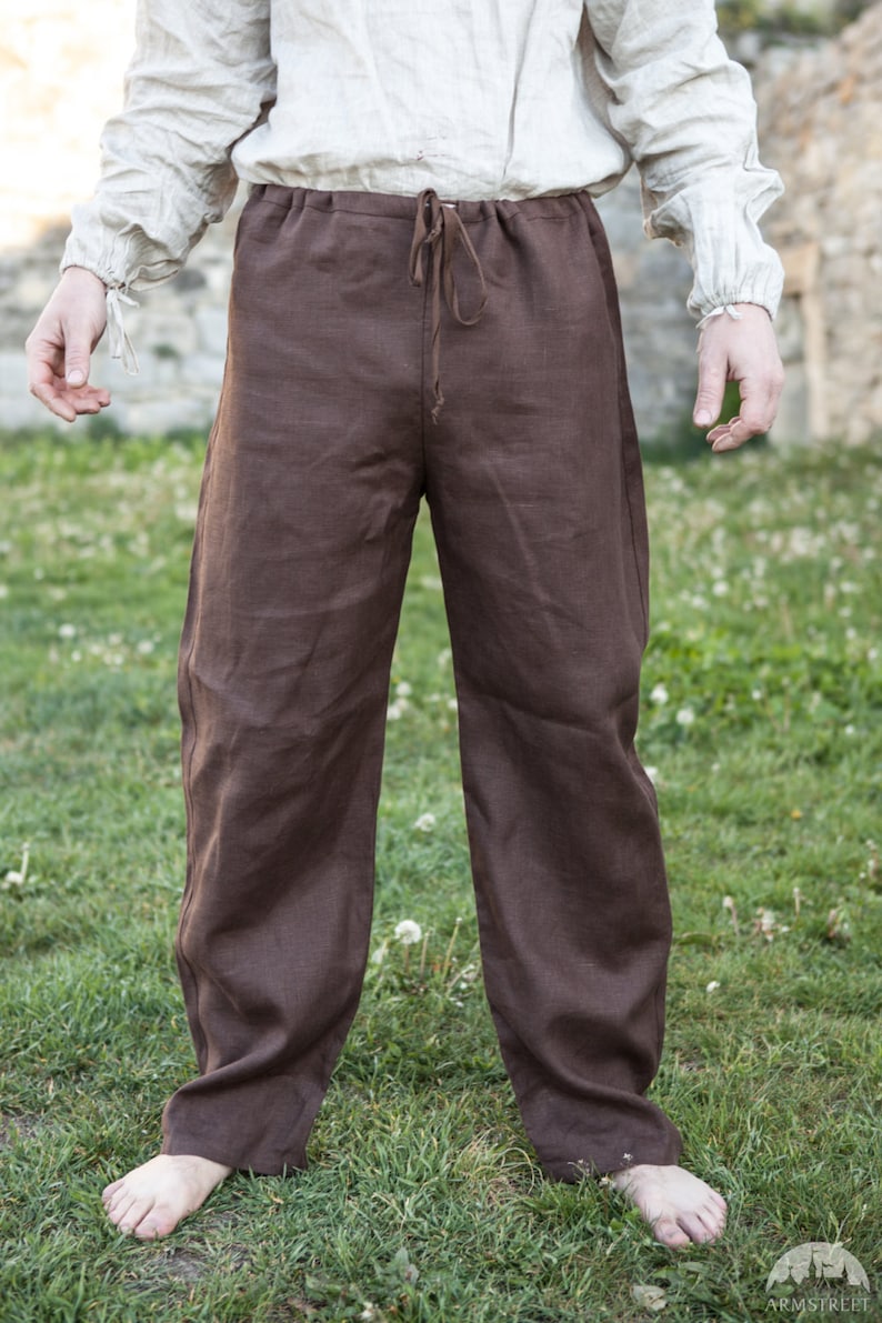 Men's Classic Pants Linen Pants Medieval Pants Handmade Etsy