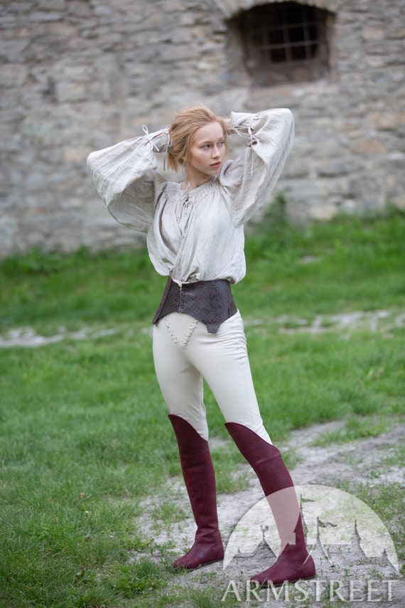 Costume with top knee high boots
