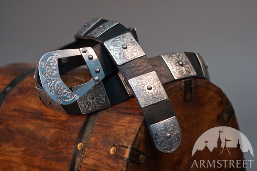 20 OFF Renaissance Belt with Beautiful Etched Pattern Etsy