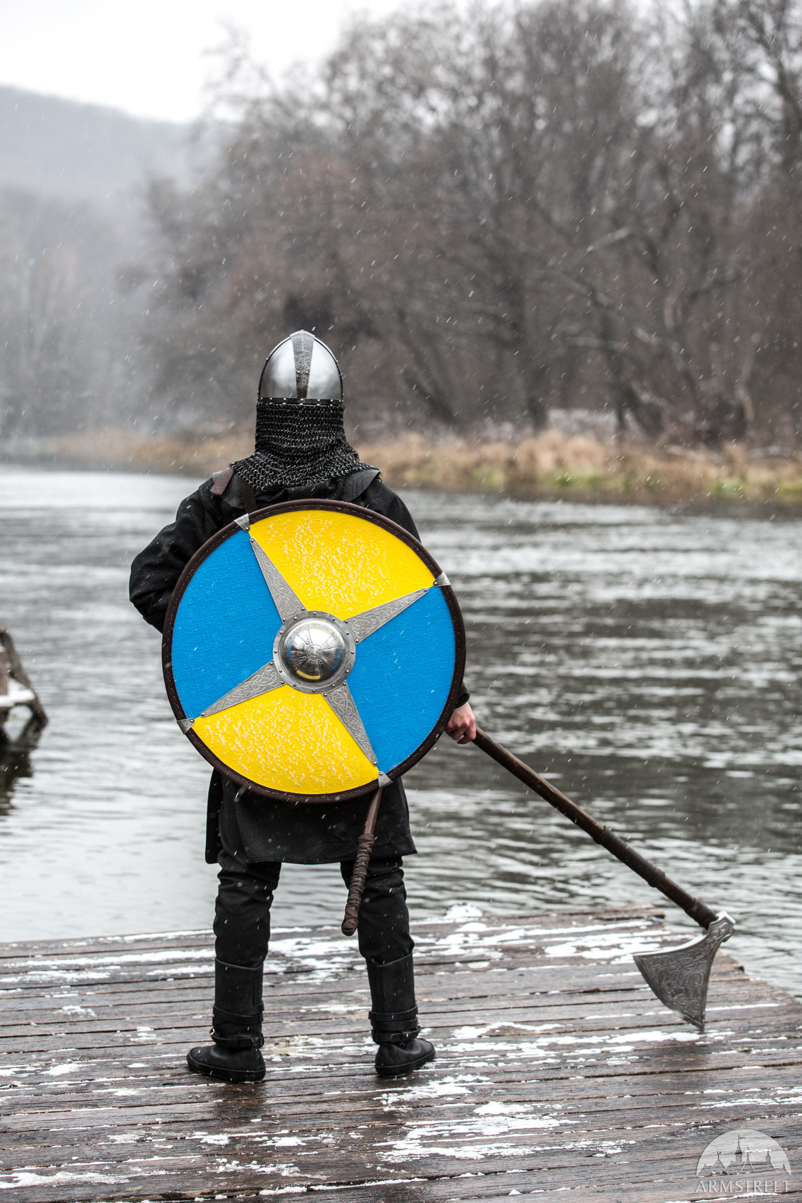 18 Off Medieval Viking Shield Painted Combat Shield Etsy