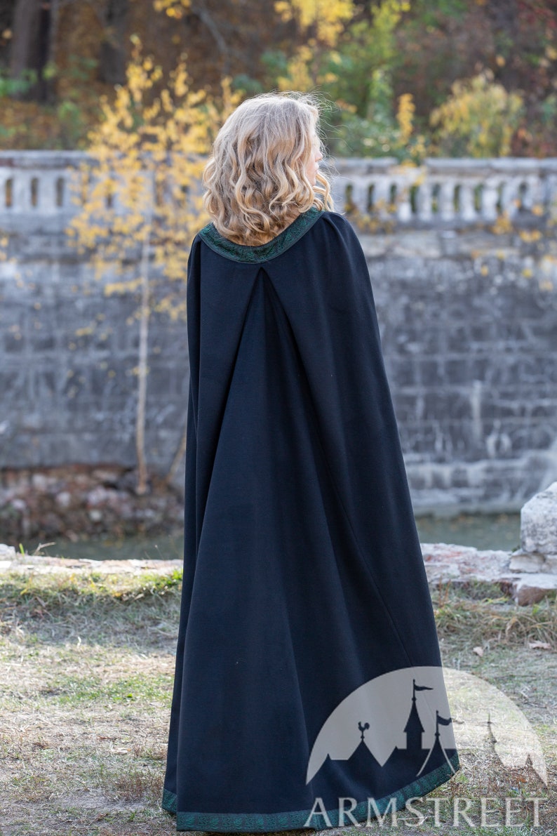10/% OFF Byzantine style woolen cloak \u201cAutumn Princes\u201d; Wool Cloak; Women/'s Cloak; Men/'s Cloak