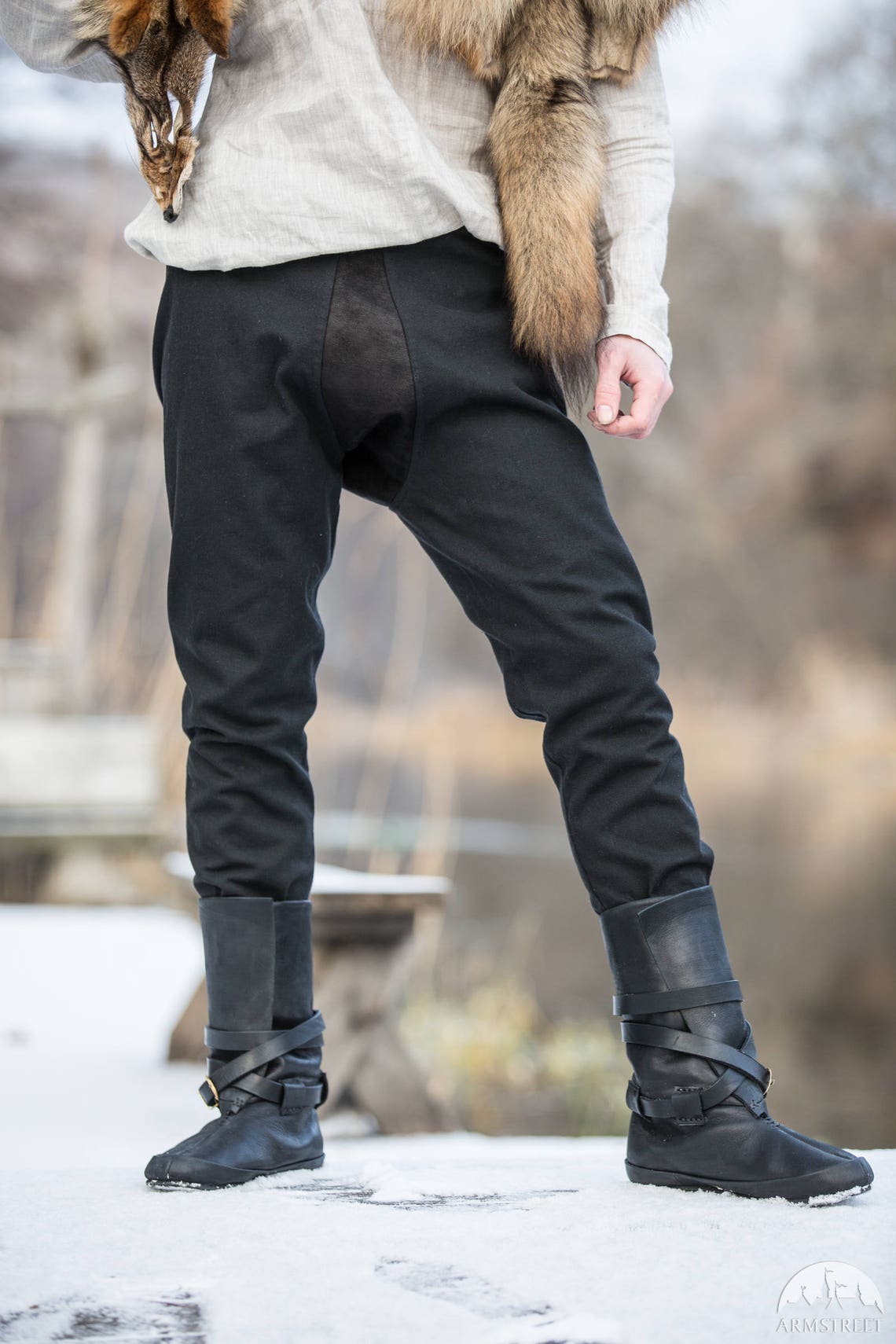 Viking Boots Men's Leather Boots Medieval Boots Etsy