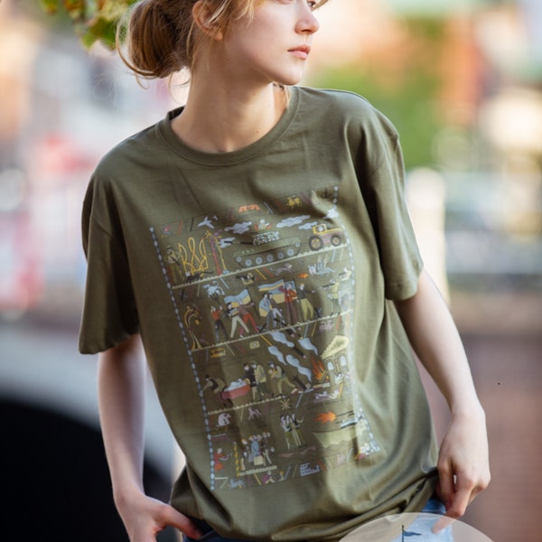 IN STOCK! Cotton T-shirt “Tapestry of War”