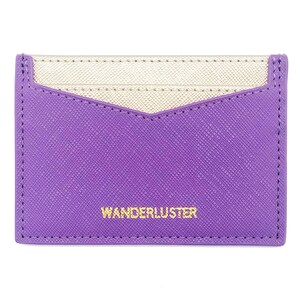 Wanderluster: portafoglio per carte di credito / portafoglio da viaggio, wanderlust, custodia per portafoglio per carte di credito, custodia sottile per portafoglio da donna, porta carte di credito sottile