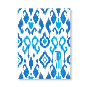 Nota de agradecimiento azul y blanca / Tarjetas inspiradas en SGR / Tarjetas de agradecimiento de hermandades / Inspiradas en ZPB / Ideas de regalos para hermandades