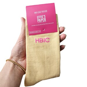 Head B**ch In Charge - Novelty Crew Socks